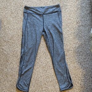 Free People Movement Heather Gray 7/8 Leggings | Calf Cutout | Size M